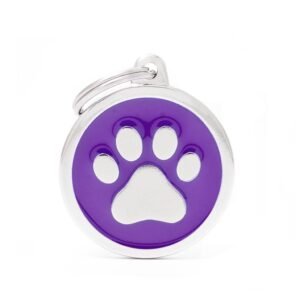 Médaille Patte de Chien Violette