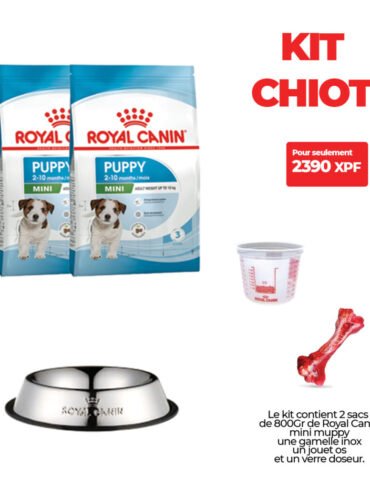Pack d'accueil pour chiot.
