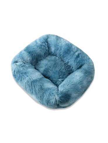 Lit en peluche Bleu