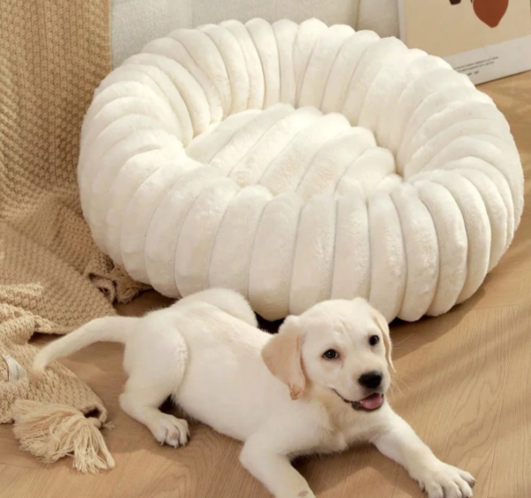 Lit douillet pour animaux Beige