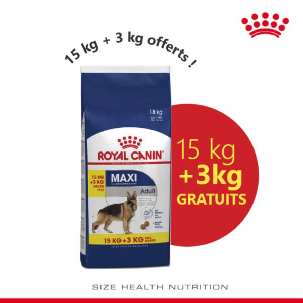 Royal Canin Maxi Adult + 3Kg Offerts