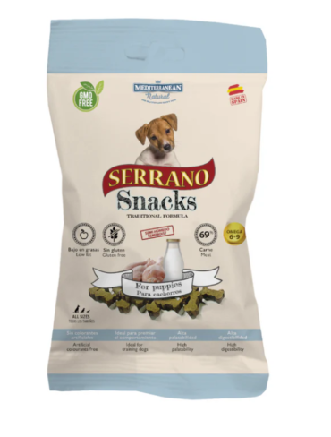 Friandises pour chiots SERRANO Os de poulet 100 g