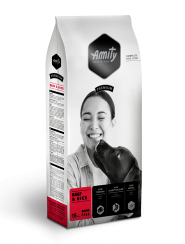 AMITY Premium Adulte Bœuf & Riz - 15 Kg