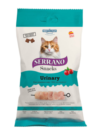 Friandises urinaires au poulet serrano pour chats - 50G